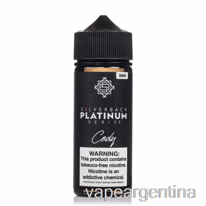 Cody - Serie Silverback Platinum - 120ml 0mg Vape Argentina